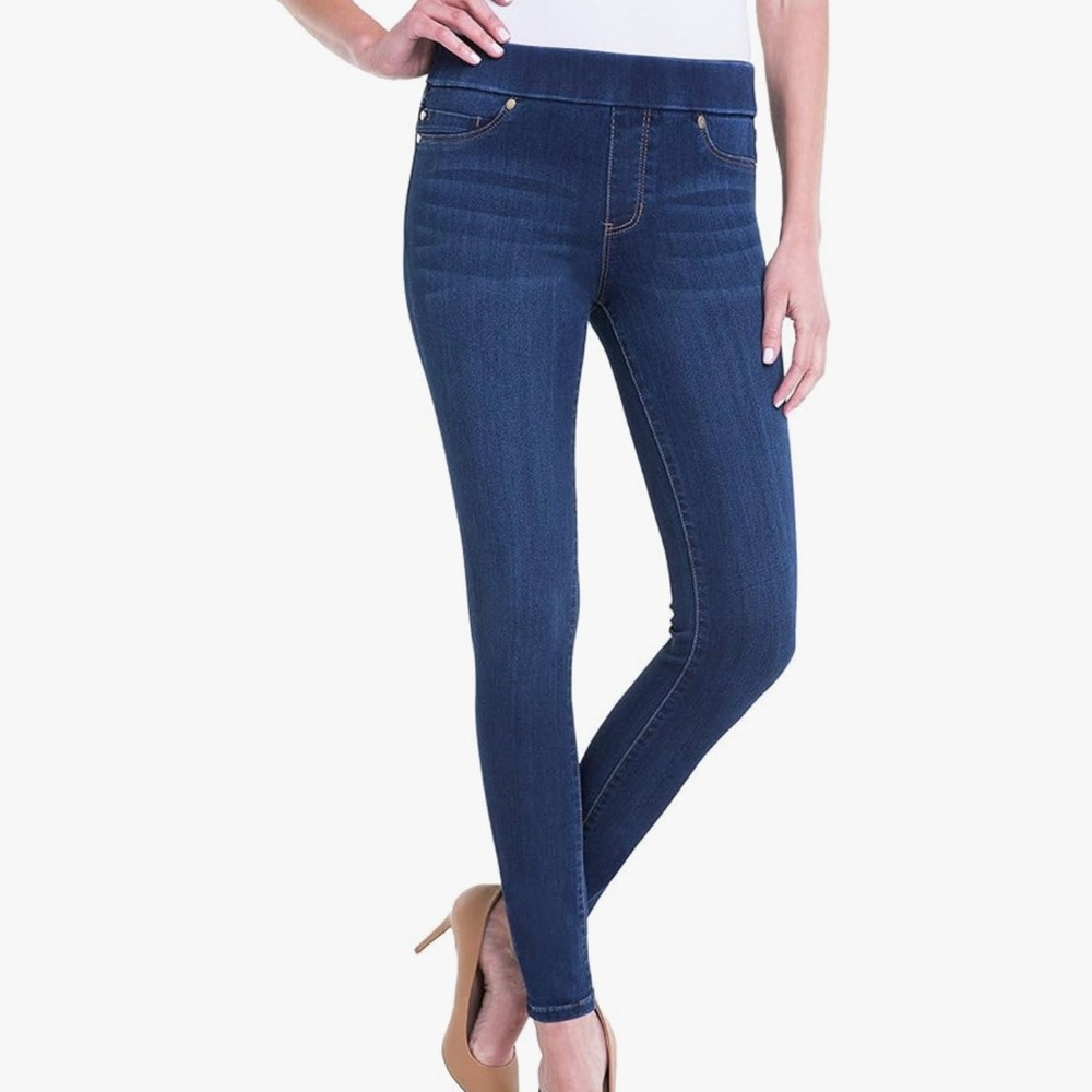 Liverpool Blue Skinny Jeans High-Waisted Stretch